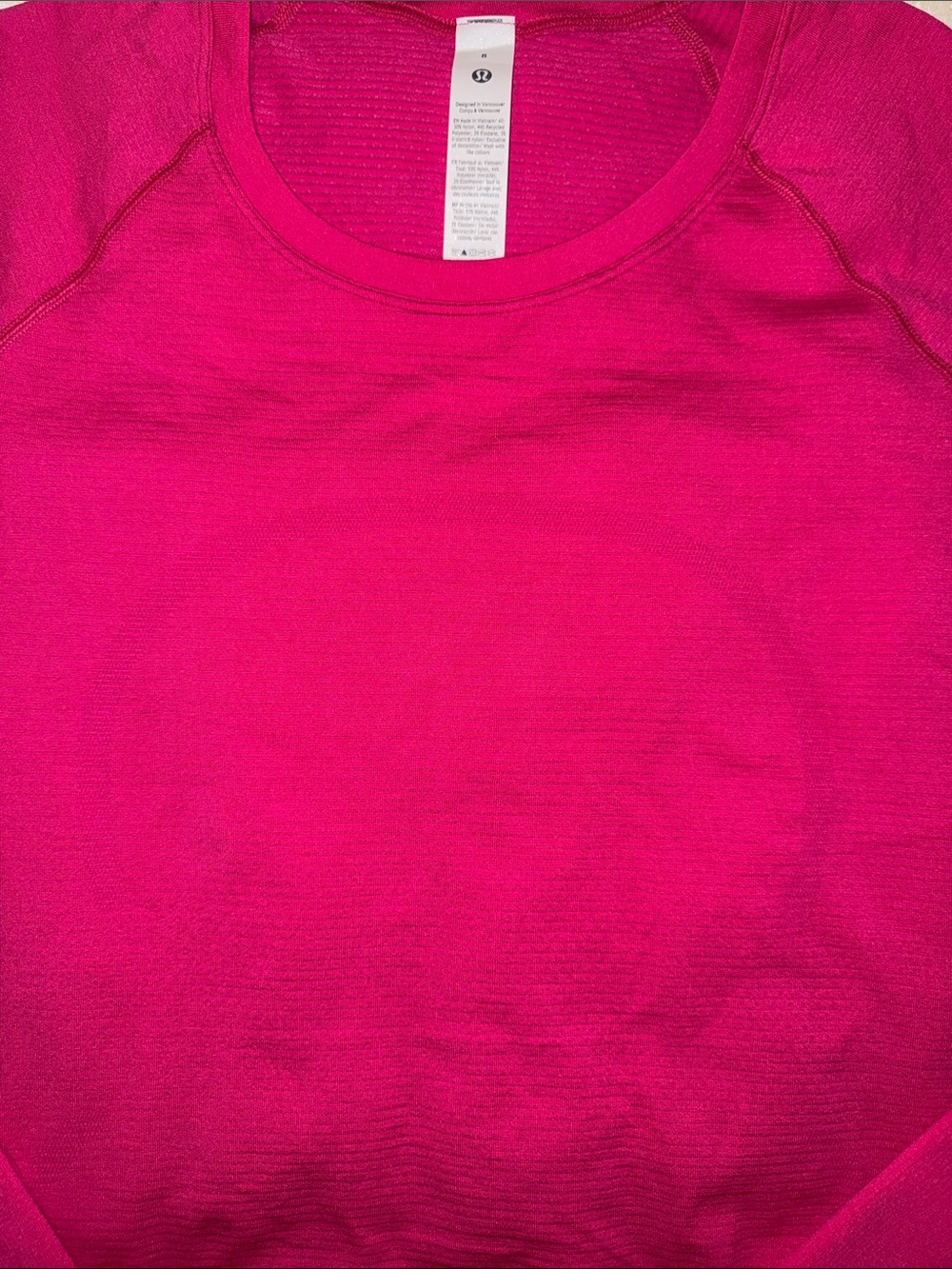 Lululemon Swiftly Tech Long-Sleeve 2.0 Race Length Size 8 NWT